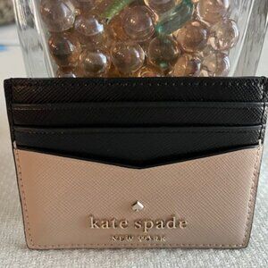 Kate Spade Madison Small Slim Card Holder Toasted Hazelnut